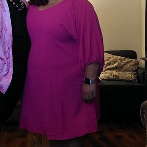 Shein Curve pink dress